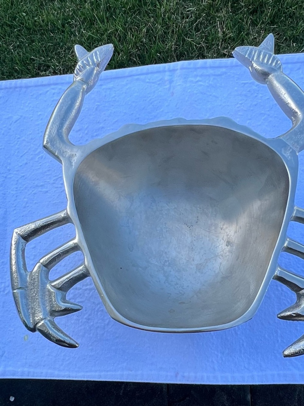 Crab-Shaped Decorative Bowl - Silver